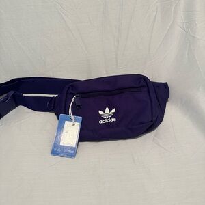 adidas Purple Trefoil Belt Bag